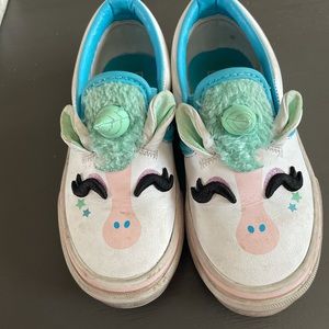 Little girls unicorn vans
